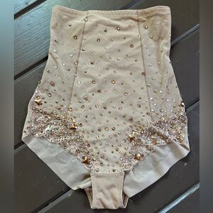 Swarovski Crystal embellished high waist briefs